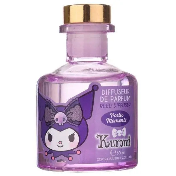 Diffusore di profumo Kuromi viola 50ml, personaggio Sanrio, prodotto Nerdscape.