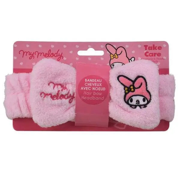 Cerchietto capelli rosa My Melody Sanrio, confezione Nerdscape, accessorio kawaii