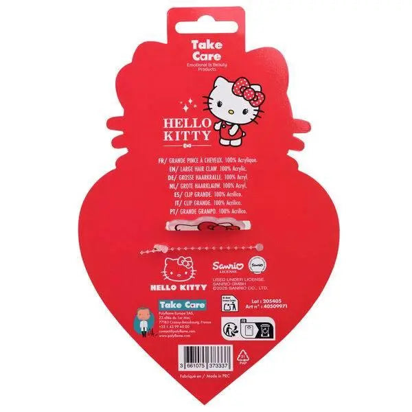 Confezione rossa accessorio capelli Hello Kitty, licenza Sanrio, da Nerdscape.