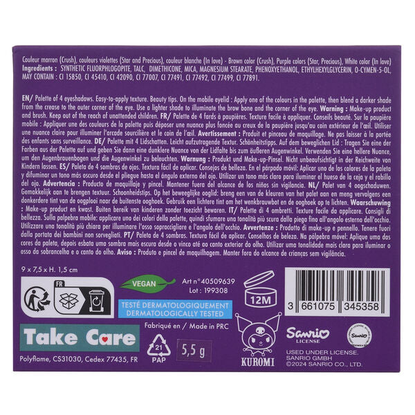 Hello Kitty Kuromi 4 colour palette