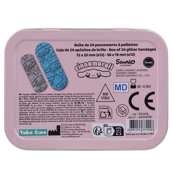 Hello Kitty Cinnamoroll metal band-aid box Nerdscape