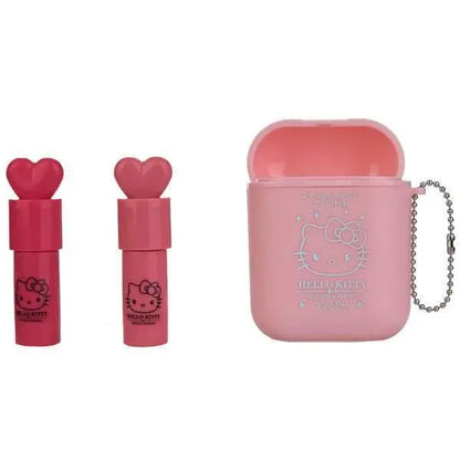 Rossetti Hello Kitty con custodia rosa, articoli kawaii su Nerdscape