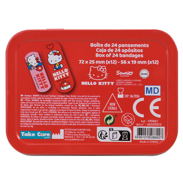 Hello Kitty metal band-aid box Nerdscape