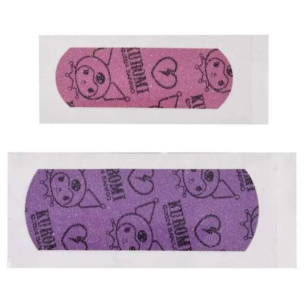 Cerotti colorati Kuromi viola e rosa con cuori, design kawaii, accessori Nerdscape
