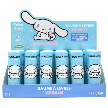 Espositore di burrocacao Cinnamoroll azzurro, tema kawaii, su Nerdscape shop online.