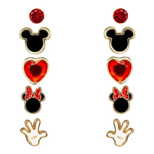 Disney Mickey & Minnie Set 5 pairs of earrings Nerdscape
