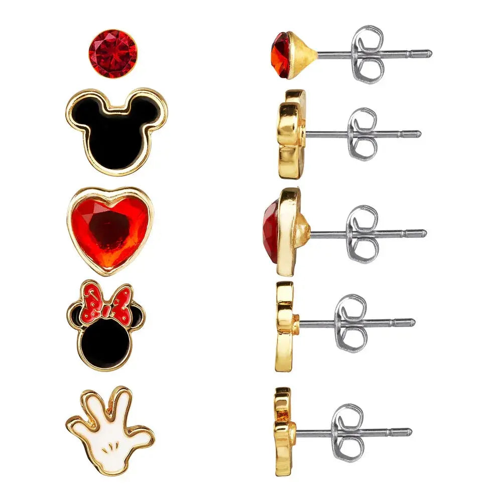 Disney Mickey & Minnie Set 5 pairs of earrings Nerdscape