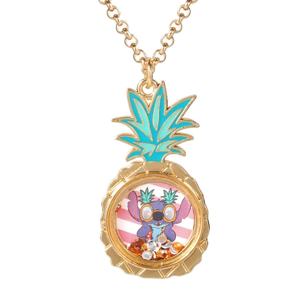 Disney Stitch Pineapple necklace Nerdscape