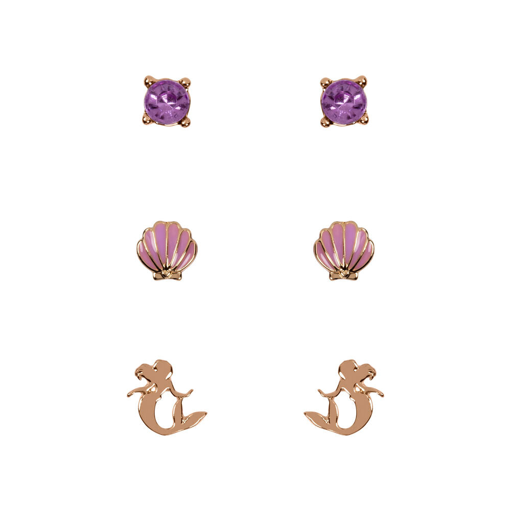 Disney The Little Mermaid Set 3 pairs of earrings Nerdscape