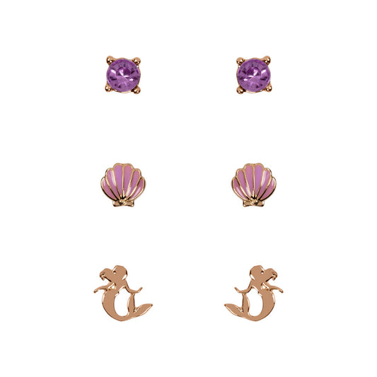 Disney The Little Mermaid Set 3 pairs of earrings
