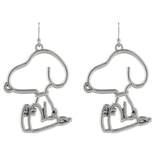 Peanuts silver earrings Nerdscape