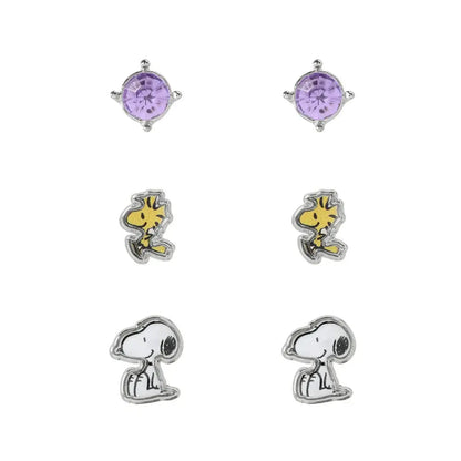 Snoopy Set 3 pairs of earrings Nerdscape
