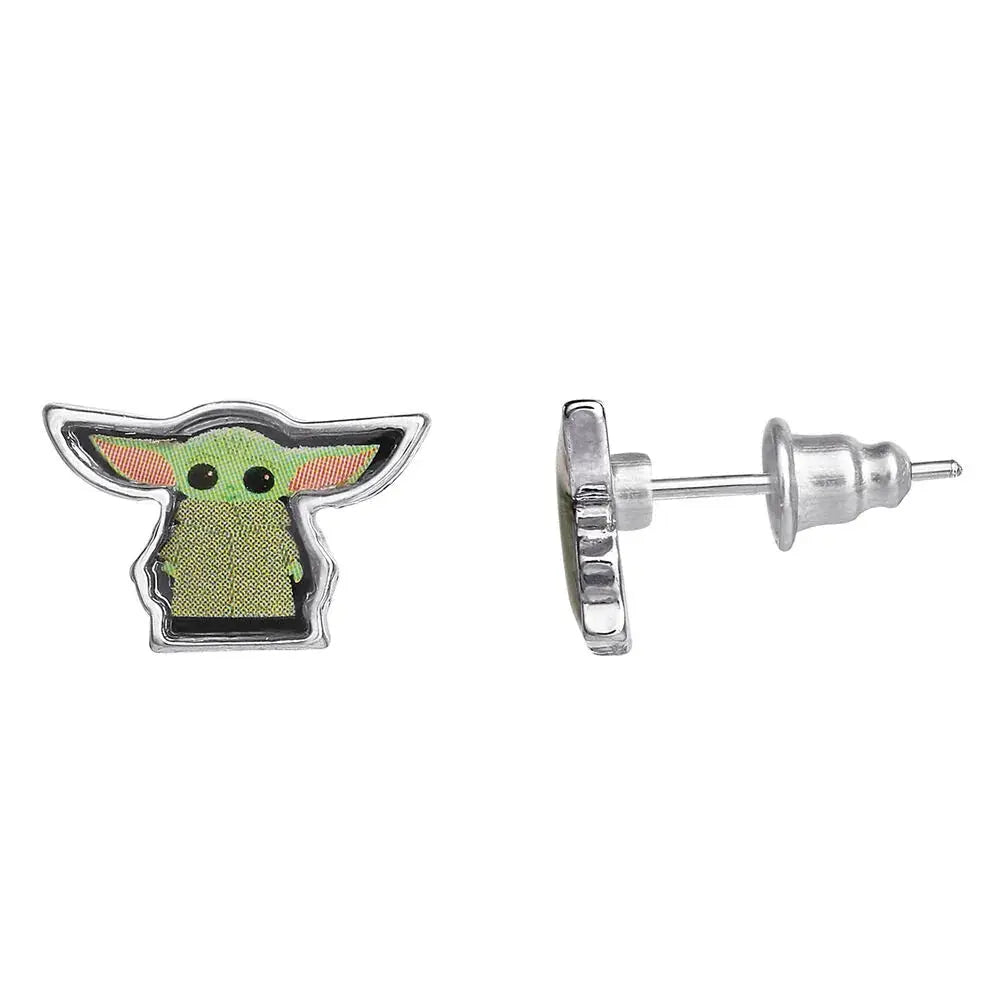 Star Wars Baby Yoda Set necklace + earrings Nerdscape
