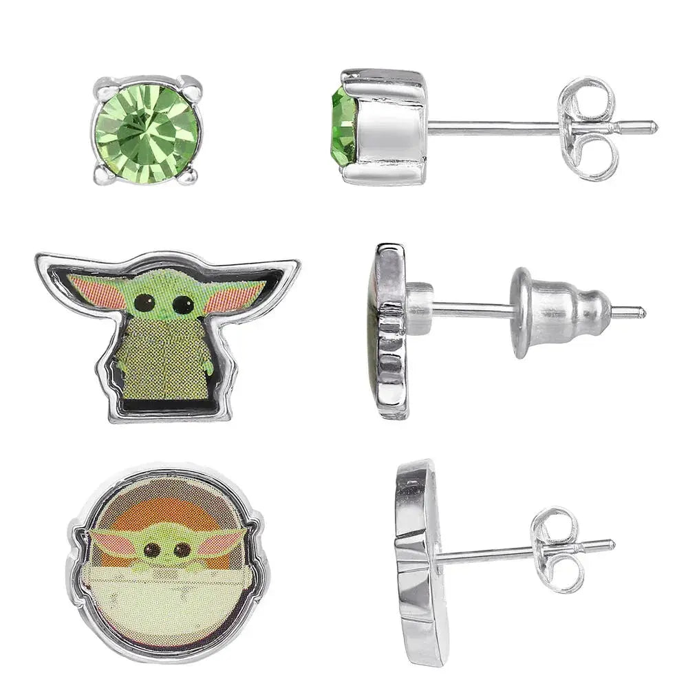 Star Wars Baby Yoda Set 3 pairs of earrings Nerdscape