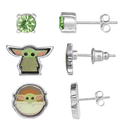 Star Wars Baby Yoda Set 3 pairs of earrings Nerdscape