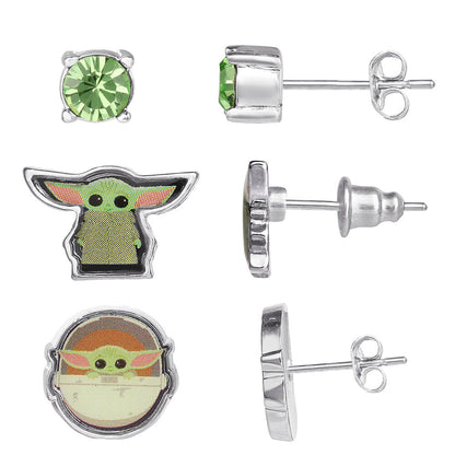 Star Wars Baby Yoda Set 3 pairs of earrings Nerdscape