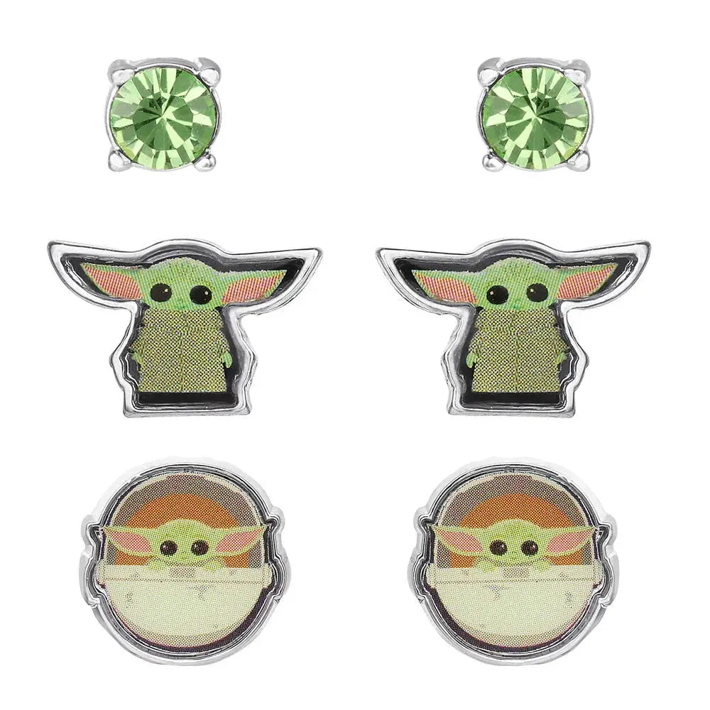 Star Wars Baby Yoda Set 3 pairs of earrings Nerdscape