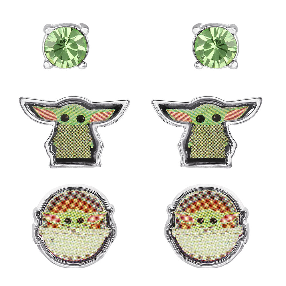Star Wars Baby Yoda Set 3 pairs of earrings Nerdscape