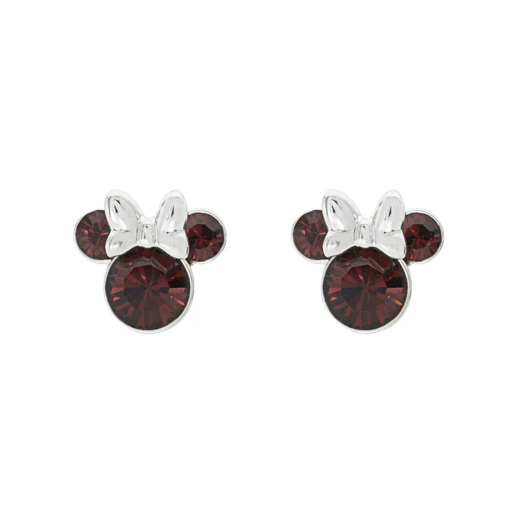Disney Minnie January earrings silver Nerdscape