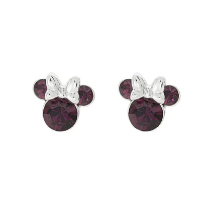 Disney Minnie February earrings silver Nerdscape