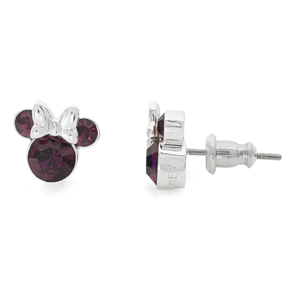 Disney Minnie February earrings silver Nerdscape