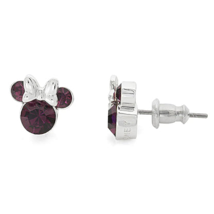 Disney Minnie February earrings silver Nerdscape