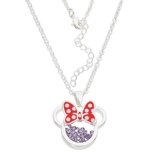 Disney Minnie February necklace silver Nerdscape