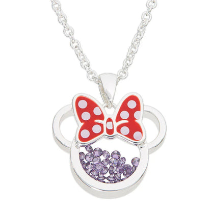 Disney Minnie February necklace silver Nerdscape