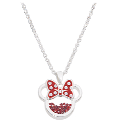 Disney Minnie July necklace silver Nerdscape