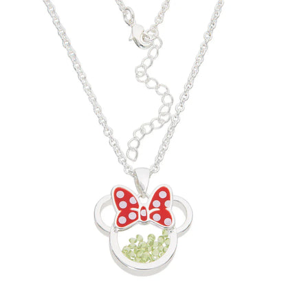 Disney Minnie August necklace silver Nerdscape