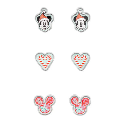 Disney Mickey Christmas Set 3 Pairs of earrings Nerdscape