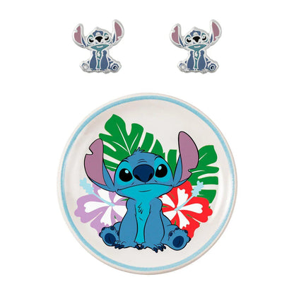 Disney Stitch earrings + jewellery plate Nerdscape
