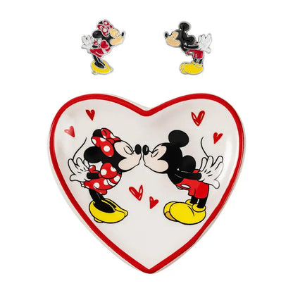 Disney Mickey & Minnie earrings + jewellery plate Nerdscape