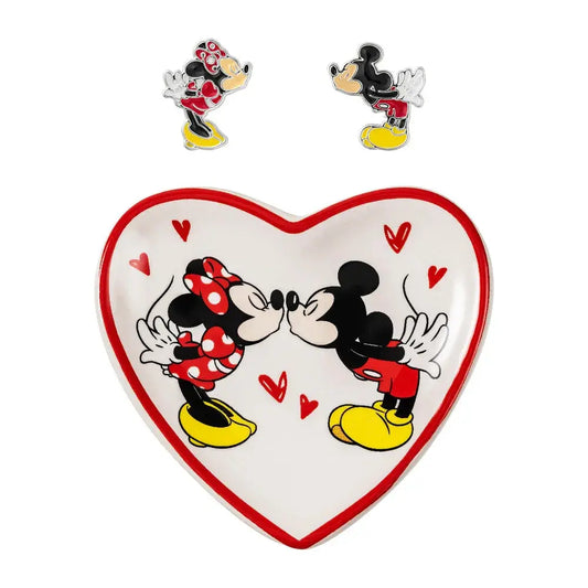 Disney Mickey & Minnie earrings + jewellery plate Nerdscape