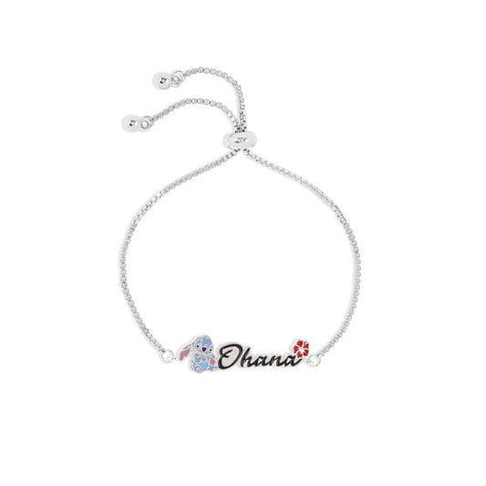Disney Stitch Ohana bracelet silver Nerdscape