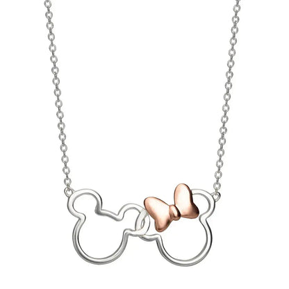 Disney Mickey & Minnie necklace silver Nerdscape