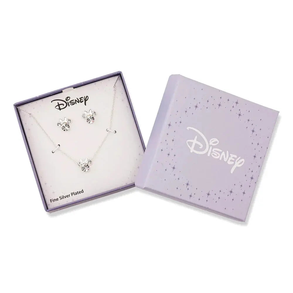 Disney Minnie Set necklace + earrings silver Nerdscape