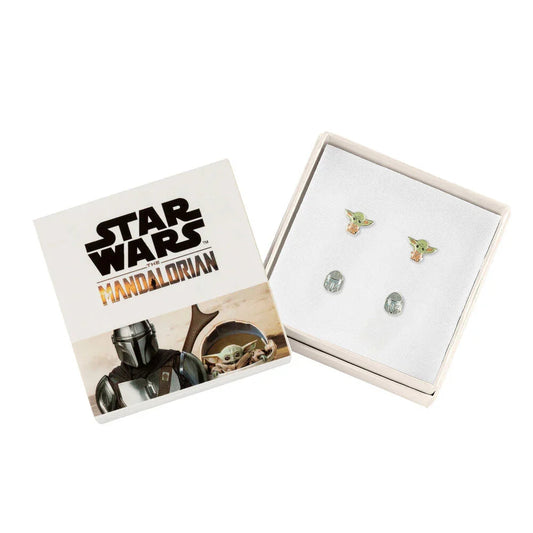 Star Wars The Mandalorian Grogu Set 2 pairs of earrings silver Nerdscape