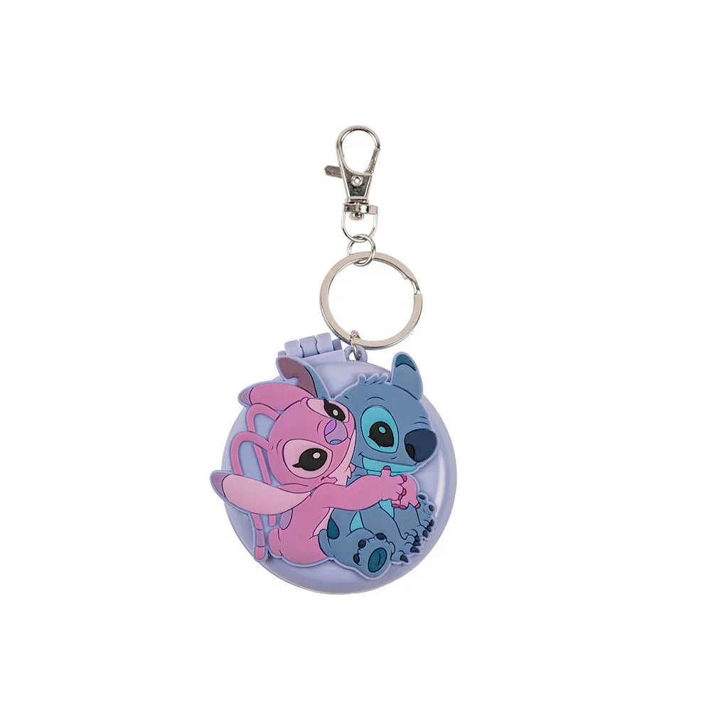 Disney Stitch & Angel Keychain brush and mirror Nerdscape