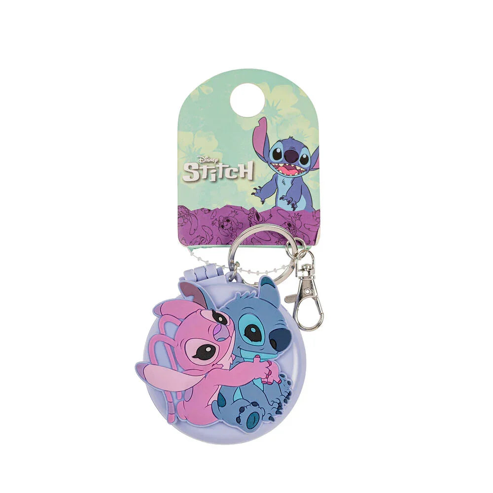 Disney Stitch & Angel Keychain brush and mirror Nerdscape