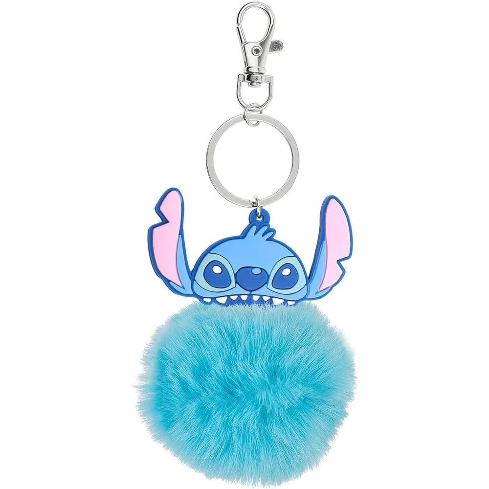 Disney Stitch Angel pompom keychain Nerdscape