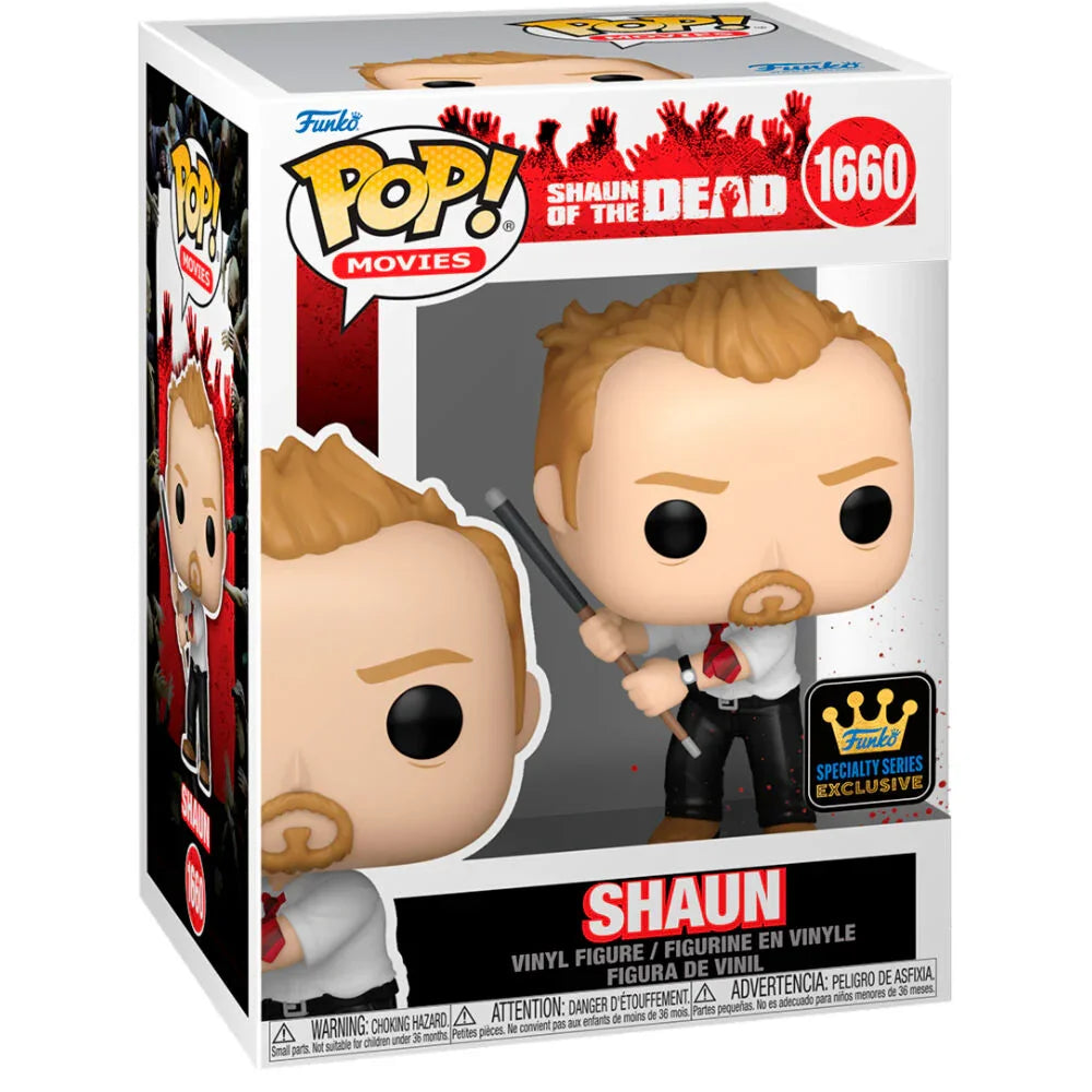 POP figure Shaun of the Dead Shaun Exclusive 5 + 1 Chase Nerdscape