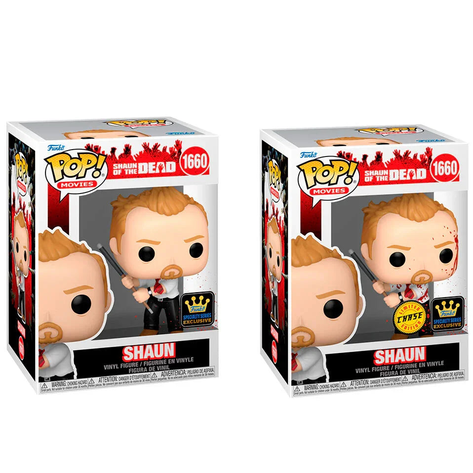 POP figure Shaun of the Dead Shaun Exclusive 5 + 1 Chase Nerdscape