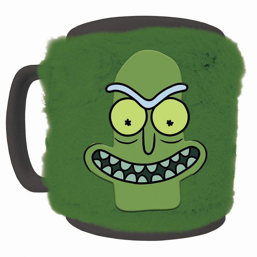 Rick and Morty Pickle Mug with teddy bear cover 440ml Nerdscape