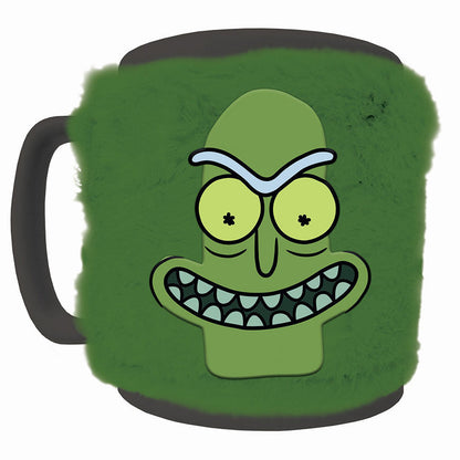 Rick and Morty Pickle Mug with teddy bear cover 440ml Nerdscape