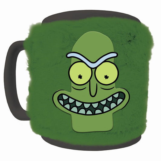 Rick and Morty Pickle Mug with teddy bear cover 440ml Nerdscape