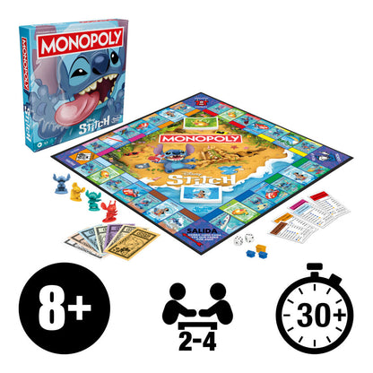 Spanish Disney Stitch Monopoly game Nerdscape