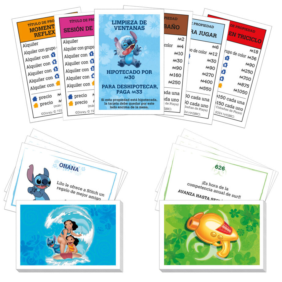 Spanish Disney Stitch Monopoly game Nerdscape