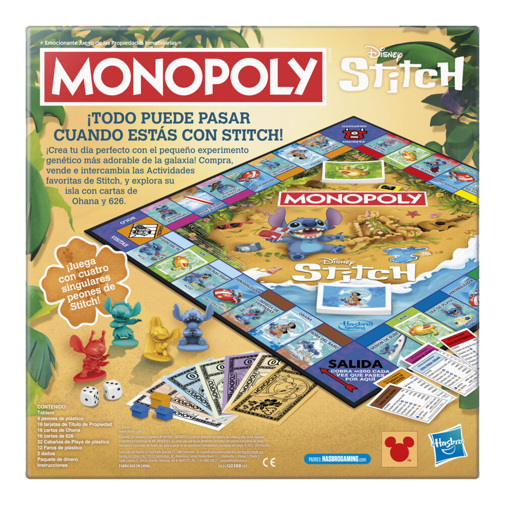 Spanish Disney Stitch Monopoly game Nerdscape