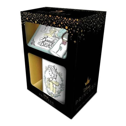 Disney Beauty and the Beast Set Mug + keyring + coaster Nerdscape